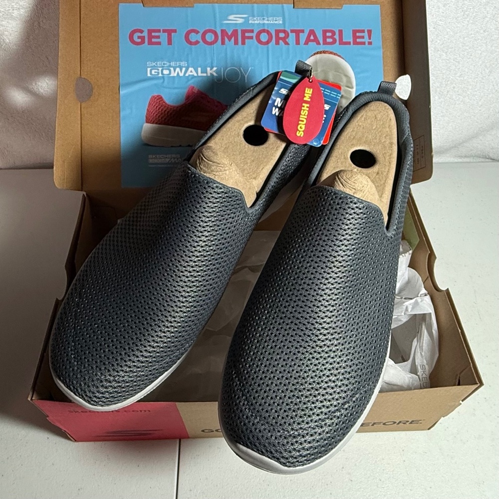 Skechers Women's Go Walk Joy Sneakers - 11 W, Charcoal